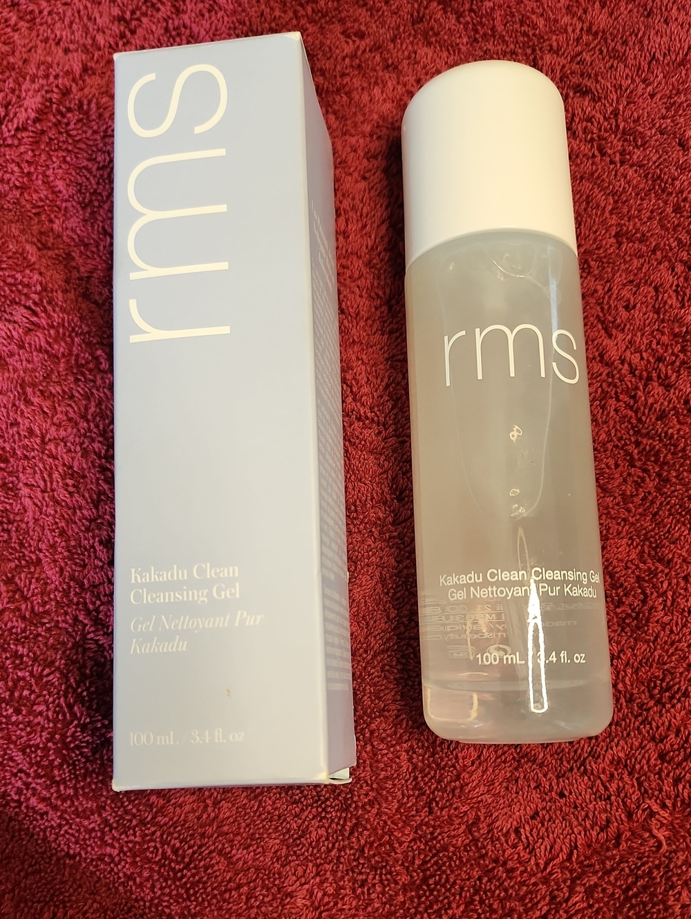 RMS Beauty Kakadu Clean Gel — White and Light Blue Packaging